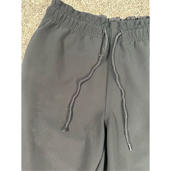 Athleta Metropolis Jogger pants black high rise ruched elastic waist travel 0 - Picture 7 of 14